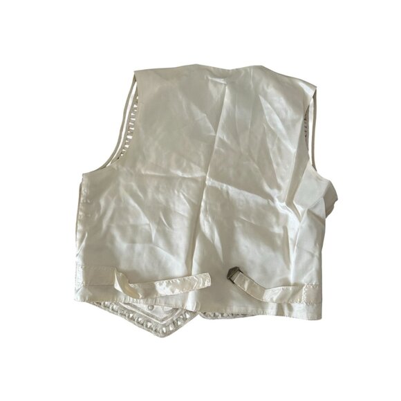 KENAR Vintage Cream Detailed Vest Size Large - Picture 2 of 6